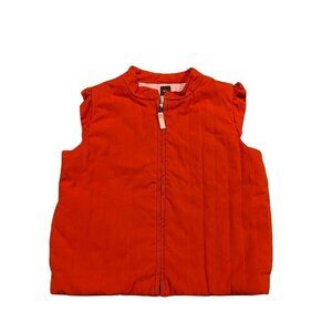 Tea Collection Girl's Red Vest - Size 10 - Like New!